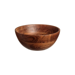 Bol de service festonné en bois de manguier fait main, finition naturelle, bord ondulé, bol décoratif pour fruits et salades, ustensiles de cuisine, décoration intérieure, vente en gros - Product Image 2