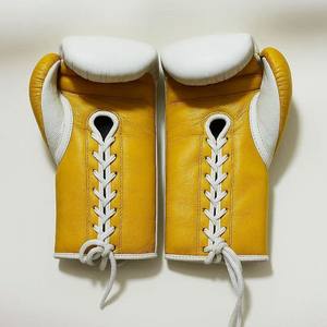 Guantes de Boxeo con Cordones de Alta Calidad, Superventas, con Logotipo Personalizado, de Piel de Vaca, para Adultos, Transpirables, para Competición - Product Image 3