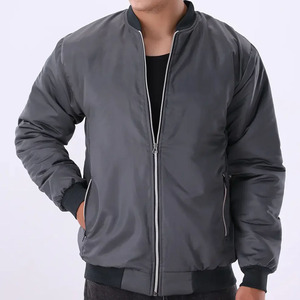 Chaqueta Bomber Ligera Premium para Hombre, con Cierre, Estilo Casual, Cuello y Puños Acanalados, Bolsillos Laterales con Cierre, Ropa Urbana para Exteriores - Product Image 1
