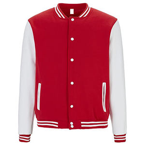 Veste de baseball universitaire pour hommes, vêtements de sport, veste varsity, veste letterman, corps en laine et manches en cuir. - Product Image 1