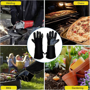 Guantes de Seguridad HARAZ HRZ-159 ODM hasta el Codo, Ecológicos, de Cuero Vacuno con Forro de Algodón, Protección Térmica, para Uso Diario en las Cuatro Estaciones - Product Image 6