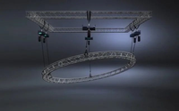 Structure de scène rotative DMX en aluminium pour éclairage de club