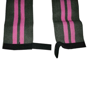 Adjustable Pink Striped Wrist Support Straps Hook Loop Closure for <b>Weight</b> Lifting Strength <b>Training</b> Unisex Breathable Palm Guard - Product Image 5
