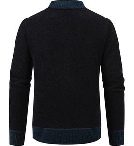 Sweat à capuche personnalisé pour homme à manches longues, couleur unie, mode hiver, 100 % coton, avec poche, respirant et séchage rapide - Product Image 3