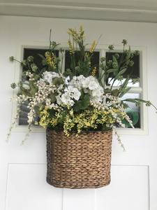Cesta Colgante de Mimbre Tejida a Mano de Primera Calidad, Decoración de Pared para Bodas, Maceta de Mimbre para una Recepción de Boda Elegante y con Estilo - Product Image 2