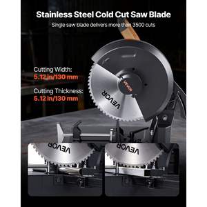 Cortadora de Acero Inoxidable de 14 Pulgadas con Cuchilla de Corte en Frío, Motor Potente sin Escobillas de 3500 W, Velocidad Ajustable de 750-1200 R/min - Product Image 4