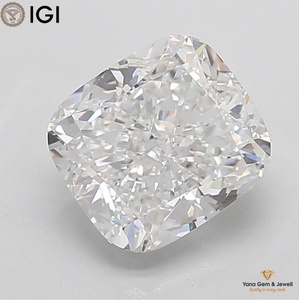 Diamant de laboratoire CVD de 4,01 carats, certifié IGI, couleur E, clarté VVS1, taille carrée coussin, pour fiançailles spéciales - Product Image 1