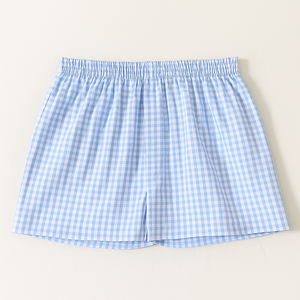 Fabricante de Ropa en Vietnam, Pantalones Cortos a Cuadros con Cintura Elástica, Servicio OEM ODM, Ropa de Mujer de Buena Calidad - Product Image 3