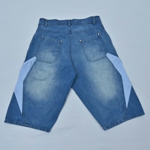 Nuevos shorts de mezclilla rectos de cintura alta para hombre 2026 de alta calidad, 100% algodón, diseño de estrella desgastada, método de tejido no tejido, a la moda. - Product Image 6
