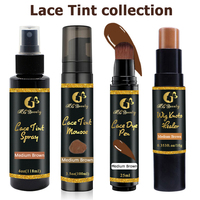 Pena Pewarna Rambut Permanen Warna Cokelat Tua dengan Logo Kustom Label Pribadi, Gel Penutup Uban, Bubuk untuk Menutupi Uban