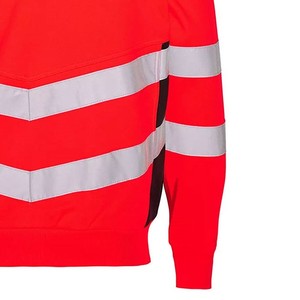 เสื้อฮู้ดนิรภัยสำหรับผู้ชาย ANSI Class 2 ไฟ LED กันน้ำ น้ำหนักเบา ผ้าฝ้ายฟลีซ ระบายอากาศได้ดี กันยับ ปรับแต่งได้เต็มที่ - Product Image 4