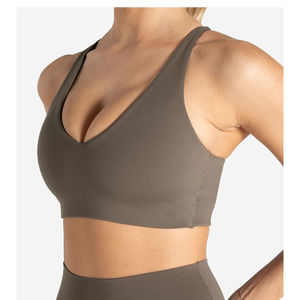 Sujetador Deportivo para Mujer de Primera Calidad, Ecológico, de Secado Rápido, con Decoración de Encaje, para Uso en Exteriores, Talla Grande, Transpirable, con Logotipo Frontal, de Alta Sujeción - Product Image 1