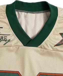 Maillot de football respirant en mesh, short unisexe, t-shirt d'entraînement athlétique uni, style hip-hop, fabriqué au Pakistan, football américain - Product Image 4