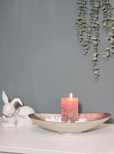 Moderno y Lujoso Portavelas de Metal Plateado en Forma de Barco, Centro de Mesa para Fiestas, No Tóxico, Libre de Plomo, Apto para Lavavajillas, Ecológico - Product Image 5