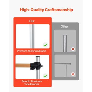 Barra da Danza Portatile Autoportante in Legno di Faggio da 4 Piedi, Regolabile in Altezza, per Stretching Orizzontale - Product Image 2