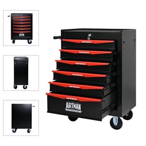 20\" 6-Drawer Rolling Metal Tool Chest Cabinet Steel Tool Storage Box with Ball Bearing Drawer Slides - Product Image 6