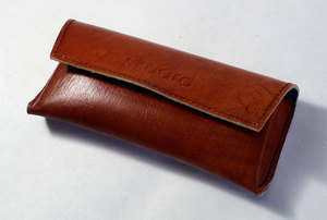 Estuche para lápices de cuero de terracota teñido, hecho a mano, garantía de calidad del producto. - Product Image 3