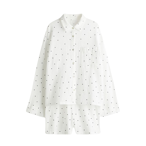 Ensemble de pyjama décontracté pour femmes, manches longues et short, été/automne/hiver/printemps, ODM, séchage rapide et respirant, vêtements de nuit décontractés - Product Image 4