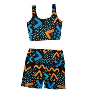 ชุดออกกำลังกายแบบกำหนดเองจากโรงงาน เสื้อครอปแบบ Racer Back สำหรับสาวพลัสไซส์ เหมาะสำหรับยิม กีฬา ฟิตเนส โยคะ สำหรับผู้หญิง - Product Image 6