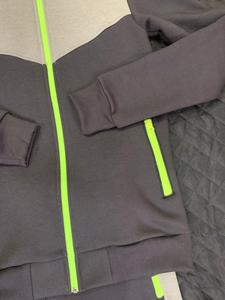 Sudaderas con capucha de cremallera completa para hombre, de algodón, forro polar técnico, ligeras, transpirables, de invierno, tallas grandes, chándal, ropa deportiva, jogger, streetwear - Product Image 6