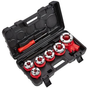 Kit Filettatore Manuale Portatile a Cricchetto per Tubi da 1/4'' NPT a 1 1/4'' NPT, Set di 6 Utensili NPT, Filettatori Portatili per Tubi - Product Image 3