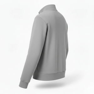 Sweat-shirt polaire demi-zip pour homme, col montant tricoté, avec poches, personnalisable, éco-responsable - Product Image 5