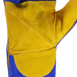 Gants de soudage en cuir de vache de qualité supérieure, cuir souple, anti-usure, gants de soudeur, protection des mains pour le travail industriel, gants de sécurité pour le travail - Product Image 5