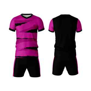 Uniforme de rugby personnalisé pour hommes, manches courtes, rose, jaune, bleu, sublimé, anti-transpiration, coupe classique, uniforme adulte, fabricant OEM - Product Image 5