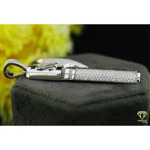 Pendentif Hip Hop Trisha Jewels pour Femmes, Hommes et Unisexe en Argent 925 avec Moissanite Certifiée GIA - Product Image 3