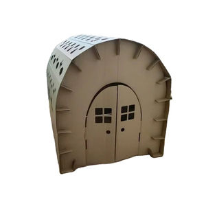 Entretenimiento y Refugio para Niños, Casa de Juegos Portátil Personalizada para Niños, Hecha de Cartón Corrugado con Materiales Reciclados - Product Image 1