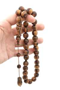 Tasbih en bois pour usage quotidien - Perles de prière islamiques tendance pour la méditation, le culte et la pureté - Cadeau - Product Image 2