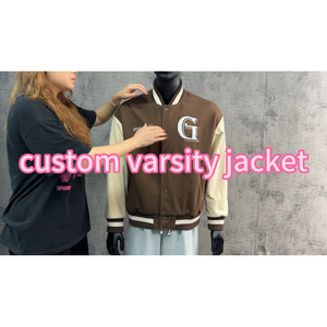 Dernières tendances de la mode d'hiver, vente en gros de vestes de baseball universitaires personnalisées en taille plus, 100% laine, écologiques - Product Image 6