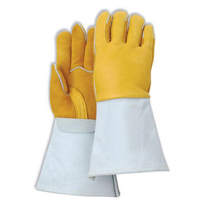 Gants de soudage résistants à la chaleur, gants de travail en cuir personnalisés, gants de soudage, conception OEM - Product Image 3