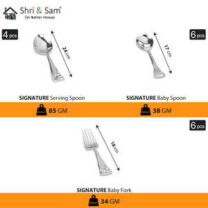 Juego de vajilla de acero inoxidable Signature Lite 58-PC para 6 platos duraderos y elegantes de calidad superior para uso diario - Product Image 2