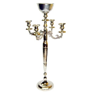 High Quality <b>Large</b> <b>Pillar</b> Elegant <b>Candle</b> Holder Wholesale Price Best Selling Aluminium Brass Minimalist Tabletop <b>Candle</b> Stand - Product Image 1