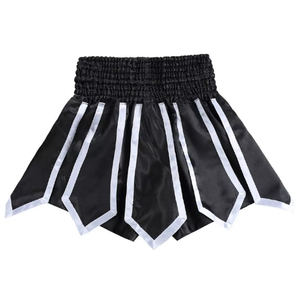 Shorts de boxe avec rabats, shorts de boxe pour l'entraînement, la remise en forme, la salle de sport, nouveaux shorts de boxe noirs - Product Image 3