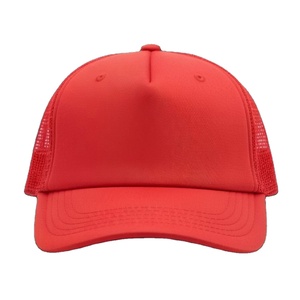 Gorra Trucker de Neopreno y Malla al por Mayor con Logotipo Personalizable en Rojo - Product Image 1