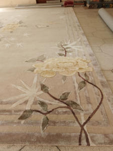 พรมผ้าฝ้ายขนสูงคุณภาพหรู |   พรมทอมือกันลื่น หนา 12 มม. เหมาะสำหรับสัตว์เลี้ยง เป็นมิตรกับสิ่งแวดล้อม สำหรับห้องนั่งเล่นและห้องพักโรงแรม - Product Image 2