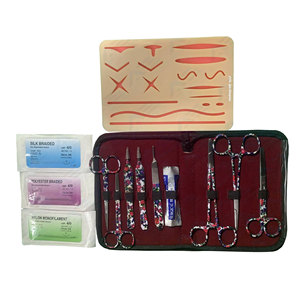 17pcs Suture Kit for Veterinary and Medical Students <b>Practice</b> Training Kit with Silicone Suture <b>Pad</b> and Complete Medical - Product Image 1