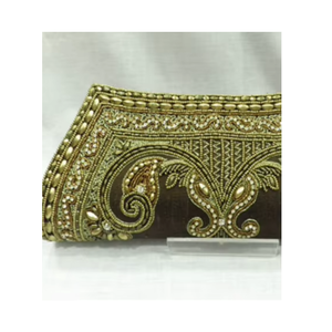 Bolso de Mano Tipo Clutch con Cuentas de Cristal, Diseño de Lujo 2026, Bolso de Seda y Tela con Nuevo Patrón, en Oferta, para Fiestas - Product Image 3