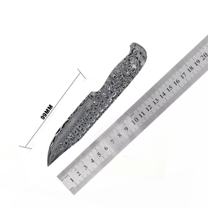 Cuchillo de caza y camping hecho a mano de 8 pulgadas, de acero de Damasco, con punta de gota, línea negra, nuevo diseño, cuchillo de chef de bolsillo, OEM ODM, para uso en cocina - Product Image 5