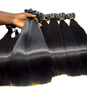 Extensiones de Cabello Natural Negro con Ondas Suaves, Tejidas a Máquina, en Varias Longitudes - Product Image 2