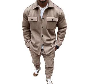 Traje Deportivo Casual de Alta Gama para Hombre, Bordado con Letras, Diseño Otoño-Invierno - Product Image 1