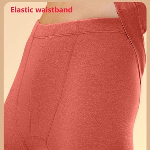 Ropa Interior Térmica de Algodón para Mujer, Conjunto de Leggings Térmicos con Cuello en V y Encaje, Ropa Térmica Larga para Mujer - Product Image 4