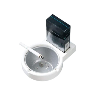 Poubelle en acier inoxydable avec couvercle, cendrier de salle de bain, décoration créative anti-mouches pour bureau, billard, maison et hôtel - Product Image 1