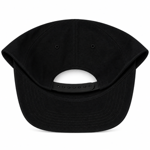 Casquette snapback noire à 6 panneaux avec logo brodé rouge sur le panneau avant, style streetwear unisexe, chapeau ajustable - Product Image 4