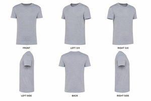 Camiseta Deportiva Personalizada para Hombre, de Poliéster/Algodón, 400 g/m², con Serigrafía, Diseño en Blanco, Suave, Transpirable y Ajustada - Product Image 2