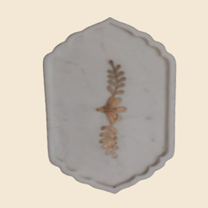 Mini plateau décoratif en marbre incrusté, fait main, en pierre naturelle, pour bijoux, vanité, service et présentation, pour la décoration de maison de luxe - Product Image 1