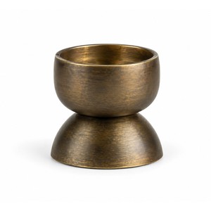 Portavelas Votivas Geométricas de Latón Oxidado al por Mayor |   Moradabad - Product Image 1