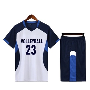 Uniforme de voleibol de manga corta, camiseta de voleibol para hombre, pantalones cortos de bolsillo, Kit de entrenamiento, Jersey de voleibol, conjunto de chándal para correr - Product Image 1